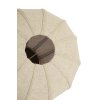 Stolová lampa Ø35x36 cm KYZO potlač dreva hnedá+ľanová prírodná