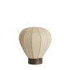 Stolová lampa Ø35x36 cm KYZO potlač dreva hnedá+ľanová prírodná