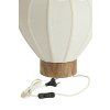 Stolová lampa Ø35x36 cm KYZO potlač dreva prírodná+ľanová krémová
