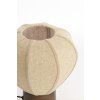 Stolová lampa Ø23x23,5 cm KYZO potlač dreva hnedá+ľanová prírodná