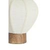 Stolová lampa Ø23x23,5 cm KYZO potlač dreva prírodná+ľanová krémová