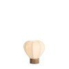 Stolová lampa Ø23x23,5 cm KYZO potlač dreva prírodná+ľanová krémová