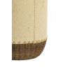 Stolová lampa Ø15x49 cm TIO papier béžová+ratan tmavohnedá