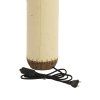 Stolová lampa Ø15x49 cm TIO papier béžová+ratan tmavohnedá