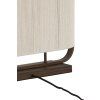 Stolová lampa 45x15x37,5 cm LECCE drevená potlač hnedá+lano krémová