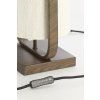 Stolová lampa 22,5x15x37,5 cm LECCE potlač dreva hnedá+lano krémová