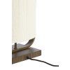 Stolová lampa 22,5x15x37,5 cm LECCE potlač dreva hnedá+lano krémová