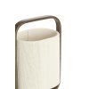 Stolová lampa 22,5x15x37,5 cm LECCE potlač dreva hnedá+lano krémová