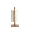 Stolová lampa 22,5x15x37,5 cm LECCE potlač dreva prírodná + lano krémová