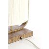 Stolová lampa 22,5x15x37,5 cm LECCE potlač dreva prírodná + lano krémová