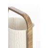 Stolová lampa 22,5x15x37,5 cm LECCE potlač dreva prírodná + lano krémová