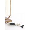 Stolová lampa 22,5x15x37,5 cm LECCE potlač dreva prírodná + lano krémová
