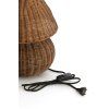 Stolová lampa Ø27,5x35 cm MAVON ratan tmavohnedá