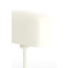 Stolová lampa 20x10x36 cm ELENIE lesklá krémová