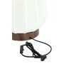 Stolová lampa Ø20x29 cm BIBIA, potlač dreva, tmavohnedá+biela