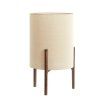 Stolová lampa Ø35x58 cm LITTO tmavohnedá+ľanová prírodná