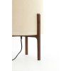 Stolová lampa Ø35x58 cm LITTO tmavohnedá+ľanová prírodná
