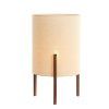 Stolová lampa Ø35x58 cm LITTO tmavohnedá+ľanová prírodná
