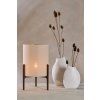 Stolová lampa Ø35x58 cm LITTO tmavohnedá+ľanová prírodná