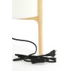 Stolová lampa Ø28x44 cm LITTO prírodná+ľanová biela
