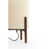 Stolová lampa Ø28x44 cm LITTO tmavohnedá+ľanová prírodná