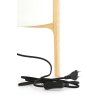 Stolová lampa Ø22x33 cm LITTO prírodná+ľanová biela