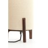 Stolová lampa Ø22x33 cm LITTO tmavohnedá+ľanová prírodná