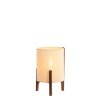 Stolová lampa Ø22x33 cm LITTO tmavohnedá+ľanová prírodná