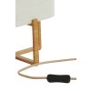 Stolová lampa 16,5x16,5x39 cm WYN potlač dreva prírodná+ľanová krémová
