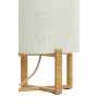 Stolová lampa 16,5x16,5x39 cm WYN potlač dreva prírodná+ľanová krémová