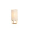 Stolová lampa 16,5x16,5x39 cm WYN potlač dreva prírodná+ľanová krémová