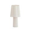 Stolová lampa Ø25x50 cm MUSABY ľanová biela