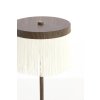 Stolová lampa LED Ø17x35 cm DINY potlač dreva tmavohnedá+krémová