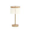 Stolová lampa LED Ø17x35 cm DINY potlač dreva+krémová