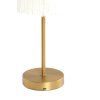 Stolová lampa LED Ø17x35 cm DINY antická bronzová+krémová