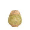 Stolná lampa Ø32x34,5 cm KALIPA ratan natural+zelená