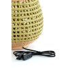 Stolná lampa Ø32x34,5 cm KALIPA ratan natural+zelená