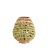 Stolná lampa Ø32x34,5 cm KALIPA ratan natural+zelená
