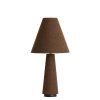 Stolná lampa Ø30x61 cm DEVIA bouclé hnedá