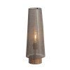 Stolová lampa Ø19x52,5 cm HOWIE drevená potlač d hnedá+tmavohnedá
