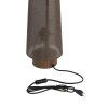 Stolová lampa Ø19x52,5 cm HOWIE drevená potlač d hnedá+tmavohnedá