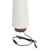Stolová lampa Ø19x52,5 cm, drevená potlač HOWIE tmavohnedá+krémová