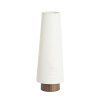 Stolová lampa Ø19x52,5 cm, drevená potlač HOWIE tmavohnedá+krémová