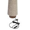 Stolová lampa Ø15x42 cm HOWIE drevená potlač tmavohnedá+svetlohnedá