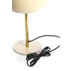 Stolová lampa Ø22x34 cm SURIN lesklá svetlosivá+zlatá