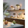 Stolová lampa Ø22x34 cm SURIN lesklá svetlosivá+zlatá