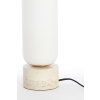 Stolová lampa Ø12x47 cm RYLANO sklo mliečna+piesková+antický bronz