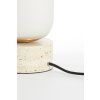 Stolová lampa Ø12x35 cm RYLANO sklo mliečna+piesková+antický bronz