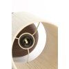 Stolová lampa Ø22x50,5 cm DANIALO potlač dreva hnedá+lano krémová