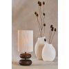 Stolová lampa Ø22x50,5 cm DANIALO potlač dreva hnedá+lano krémová
